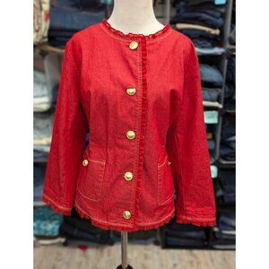 Joan Rivers Red Blazer in 18W